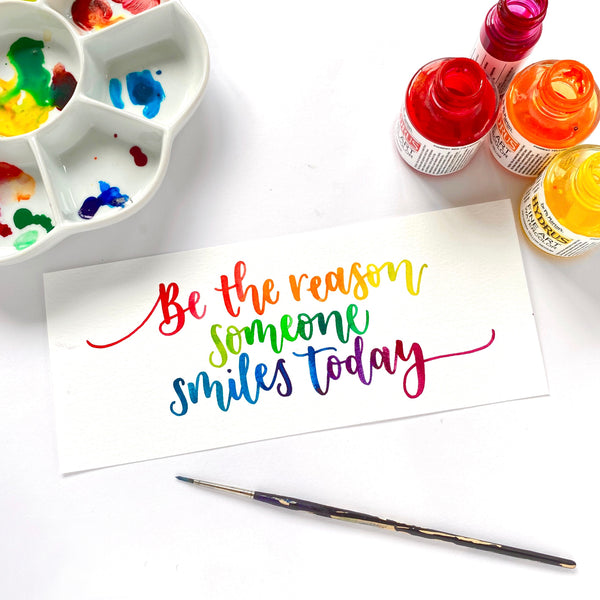 Motivational print - Be the reason someone smiles today