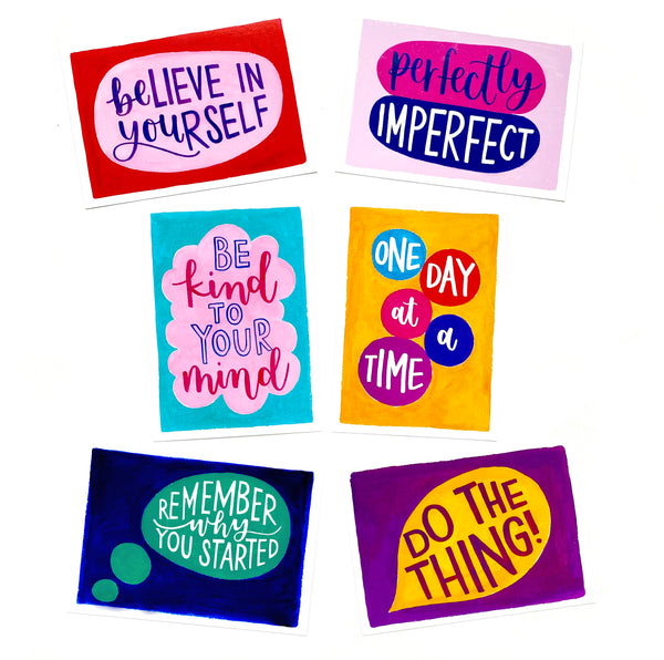 A6 motivational postcard: 'Do the thing!' - printed on recycled card