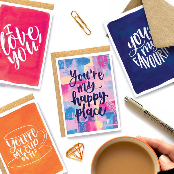 Valentine's card - You're my happy place