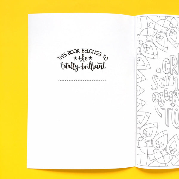Colour Me Happy: a colouring book of positive phrases