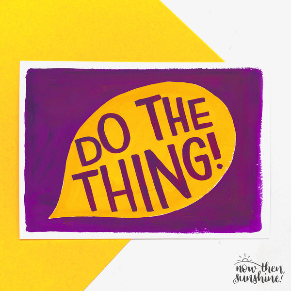 A6 postcard pack of six colourful, motivational postcards on recycled card from the Notes to Self range