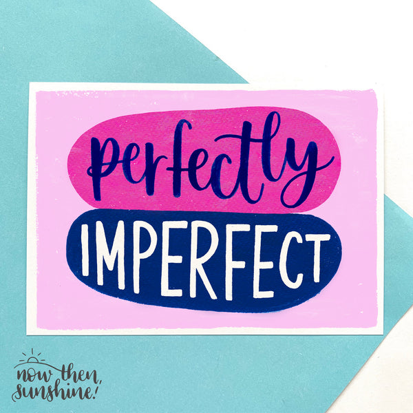 A6 postcard pack of six colourful, motivational postcards on recycled card from the Notes to Self range