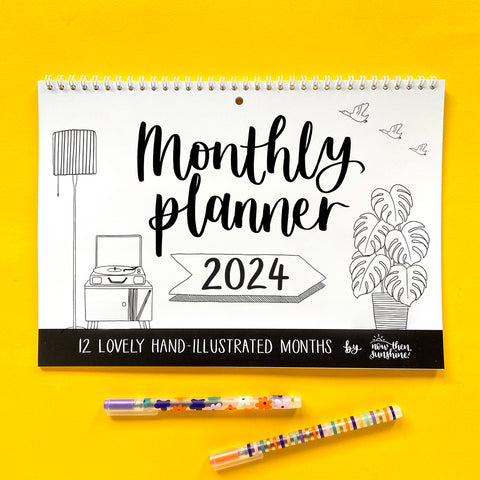 PRE-ORDER: Illustrated A4 Monthly Planner for 2024