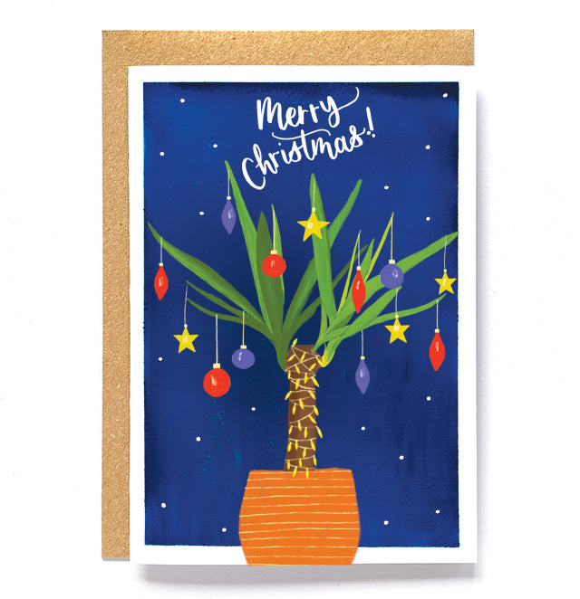 Botanical Christmas card - Festive Yucca
