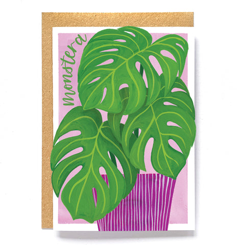 Botanical card - Monstera