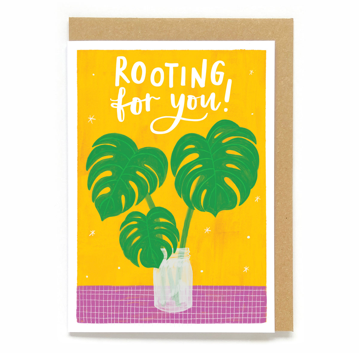 Botanical good luck card - Rooting for you! – Now Then, Sunshine