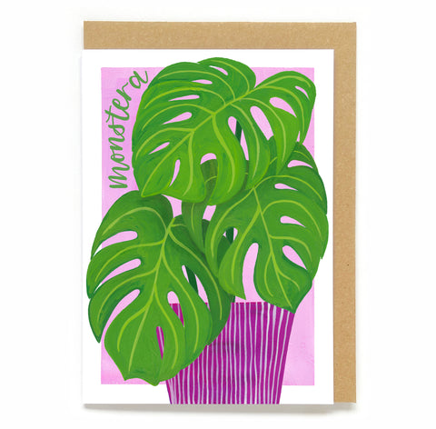 Botanical card - Monstera