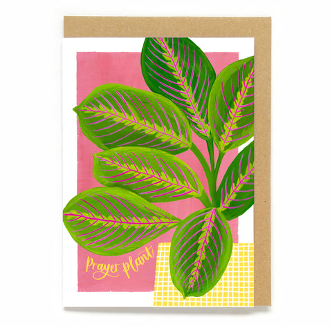 Botanical card - Prayer Plant