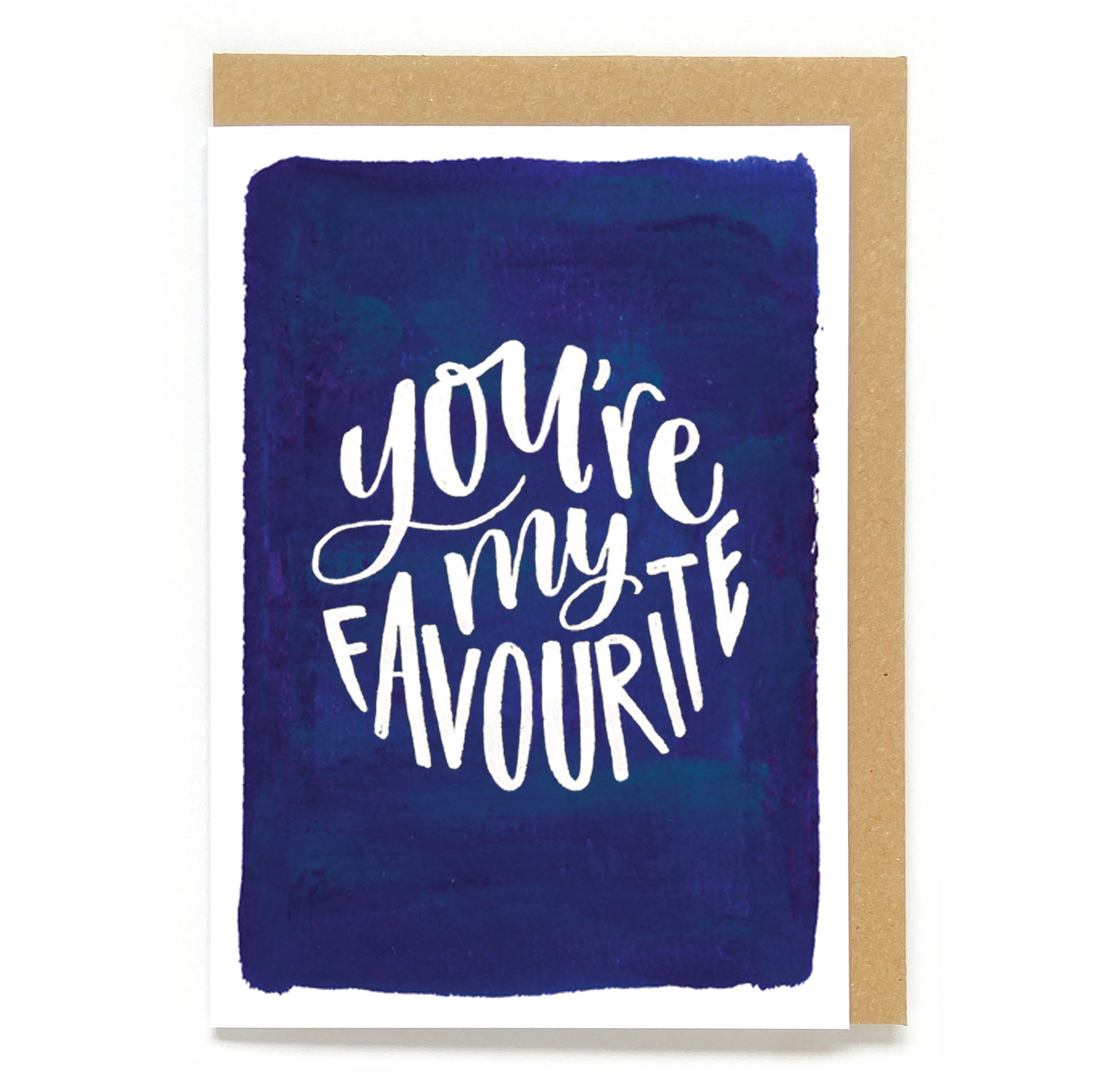 Modern, stylish Valentine's card: You're my favourite