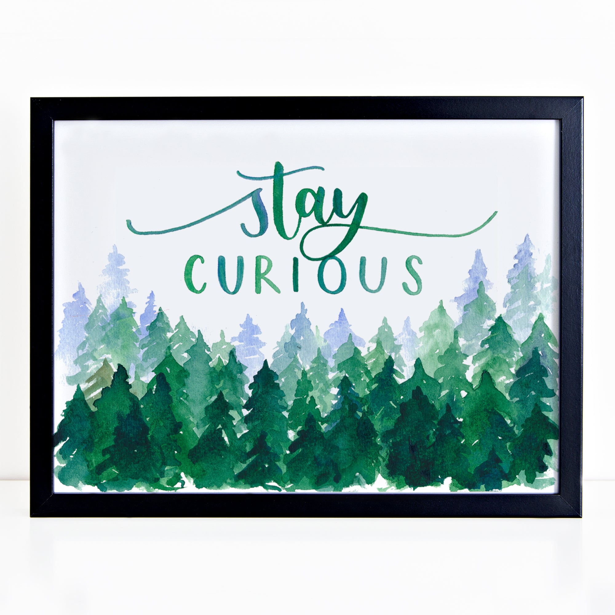 Forest print - Stay curious