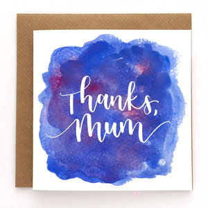 Mother's Day card - Thanks Mum