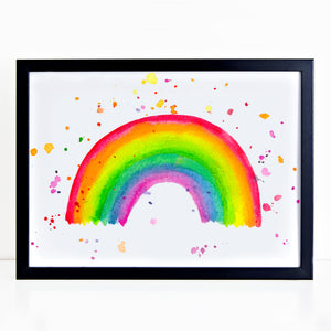 Colourful rainbow print