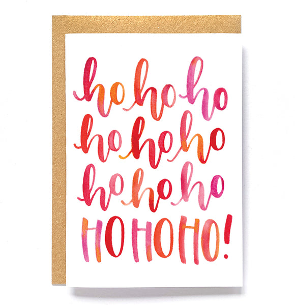 Pack of 3 'Festive words' Christmas cards