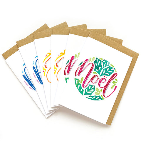 Pack of 6 'Christmas Orb' Christmas cards