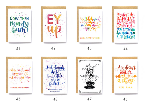 Any 3 greetings cards - mix and match!