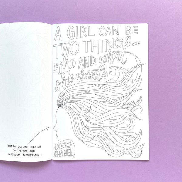 COLOURING BOOK SECOND - Make More Noise: a colouring book of feminist phrases