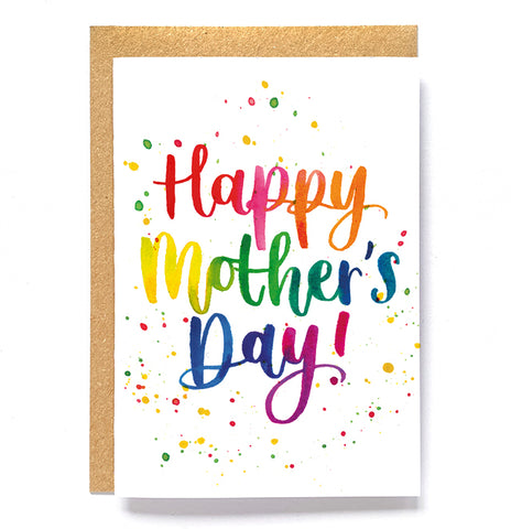 Mother's Day rainbow card - Happy Mother's Day!