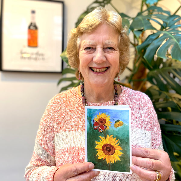 Sunflower card by Elizabeth Birkby - All proceeds to The British Red Cross Ukraine Crisis Appeal