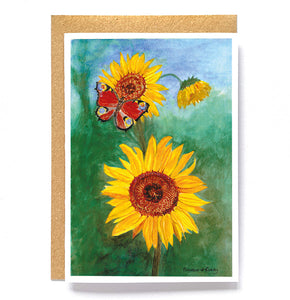 Sunflower card by Elizabeth Birkby - All proceeds to The British Red Cross Ukraine Crisis Appeal