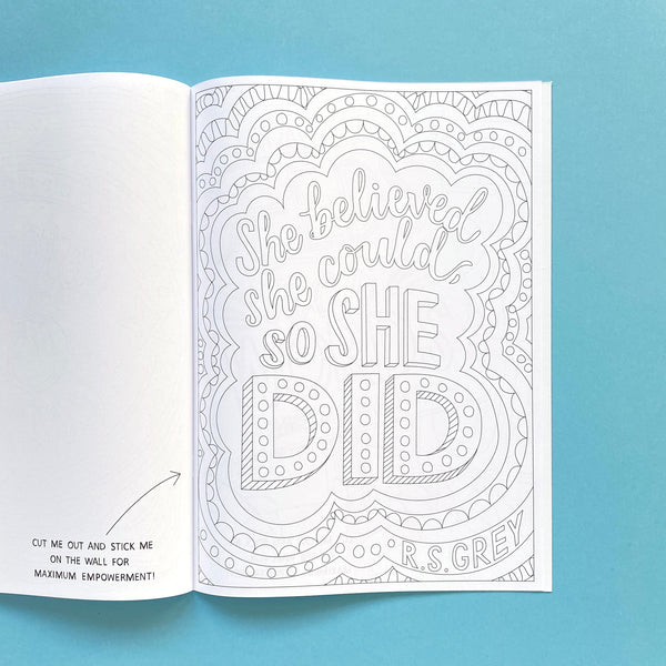 COLOURING BOOK SECOND - Make More Noise: a colouring book of feminist phrases