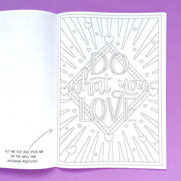 COLOURING BOOK SECOND - Colour Me Happy: a colouring book of positive phrases