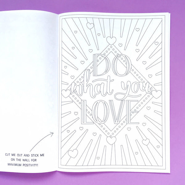 Colour Me Happy: a colouring book of positive phrases